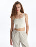 LC Waikiki Women's U-Neck Straight Crop